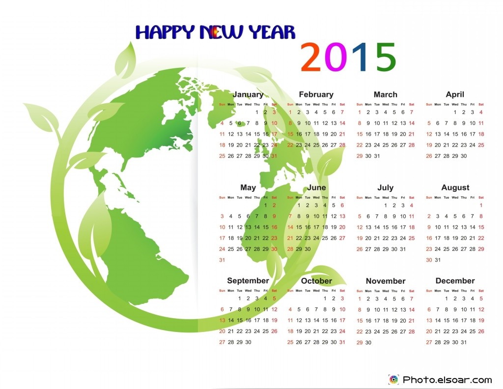 New Year 2015 Calendar