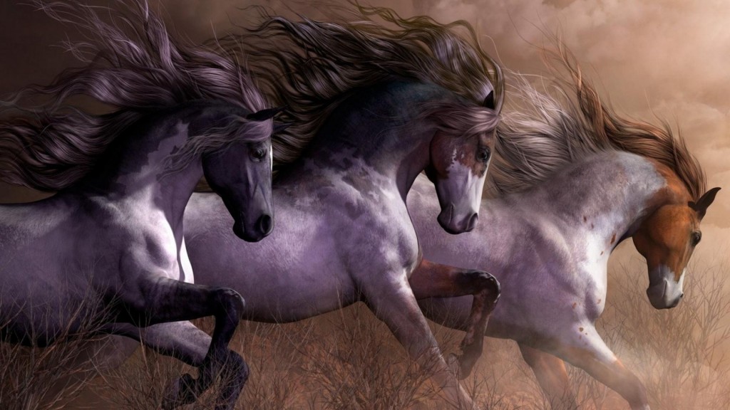 Horse Painting Wallpaper