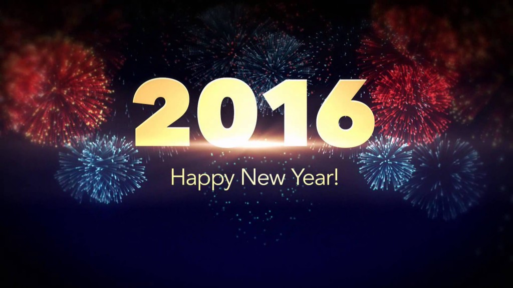 Happy New Year 2016 Full HD Wallpaper 1920x1080