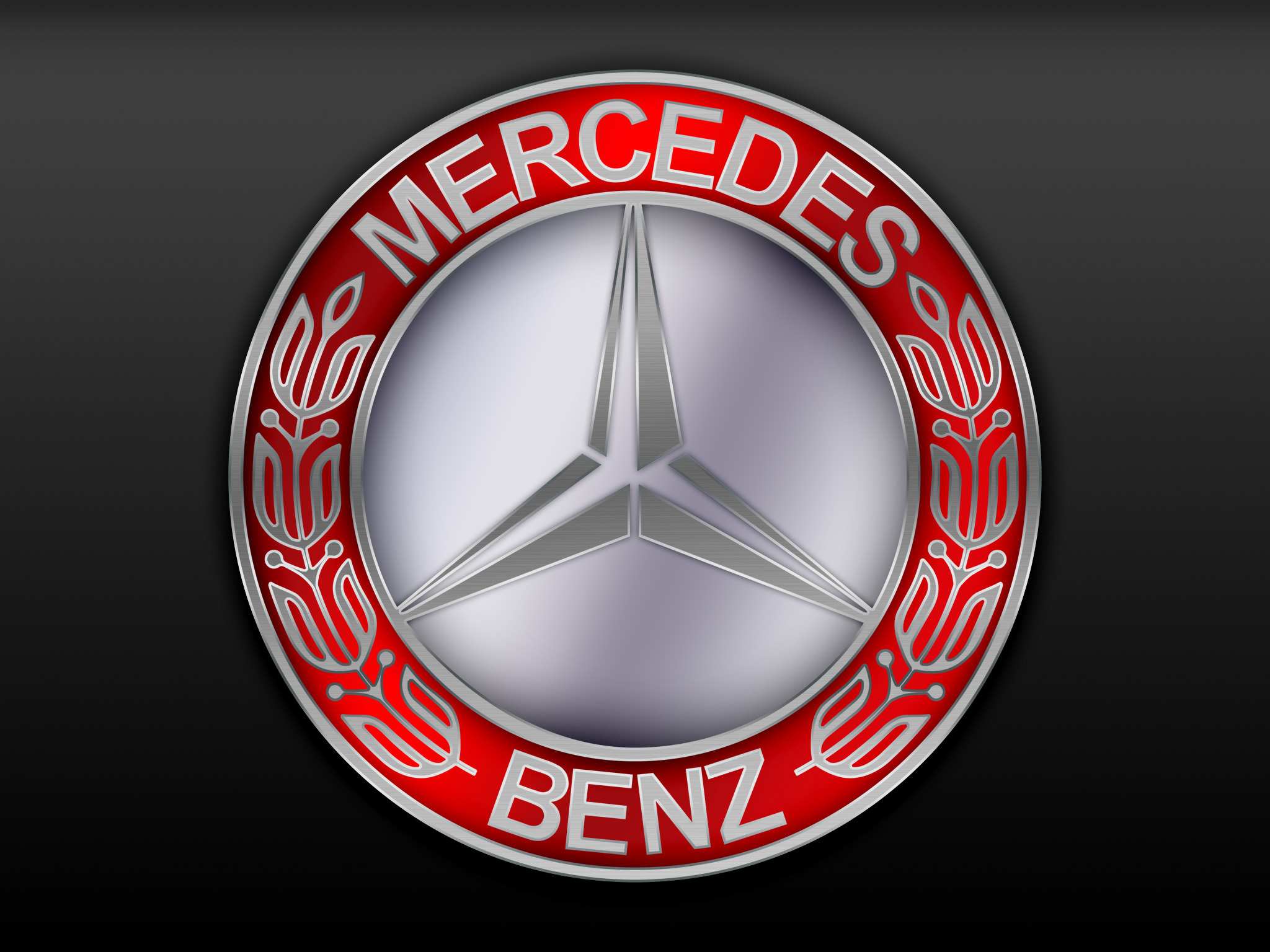mercedes benz logo wallpaper 2048x1536