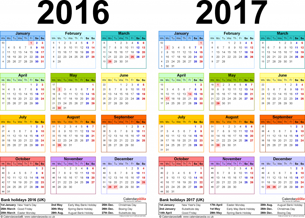 Calendar With Holidays 2016 3149x2252