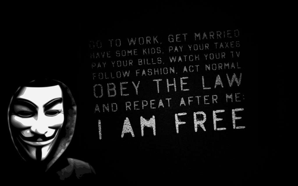 Anonymous Widescreen Wallpaper