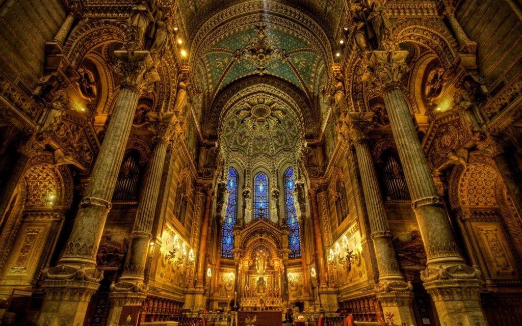 Basilica Of Notre-Dame De FourviÃ¨re Widescreen Wallpaper
