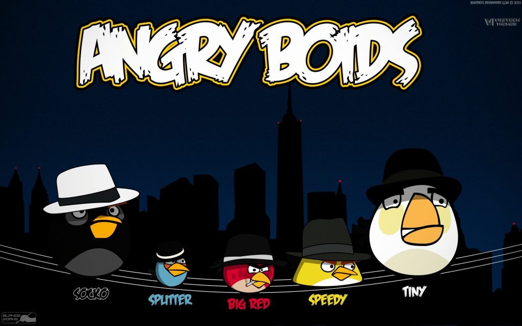 Angry Birds Widescreen Wallpaper