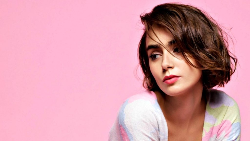 Lily Collins Full HD Background