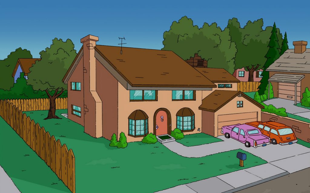 The Simpsons Widescreen Background