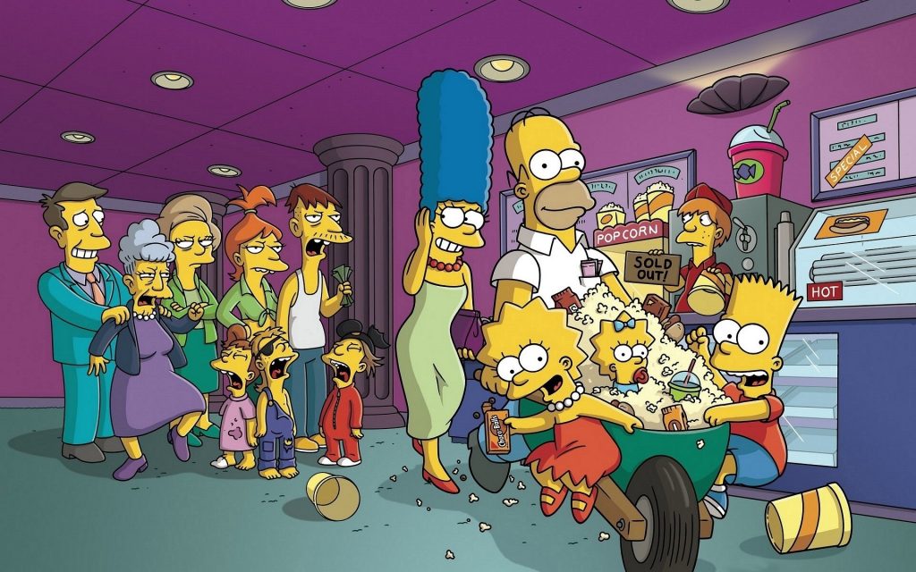 The Simpsons HD Widescreen Background