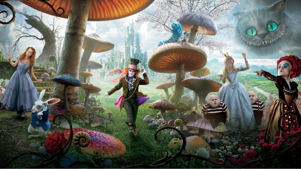 Alice In Wonderland (2010) Full HD Background
