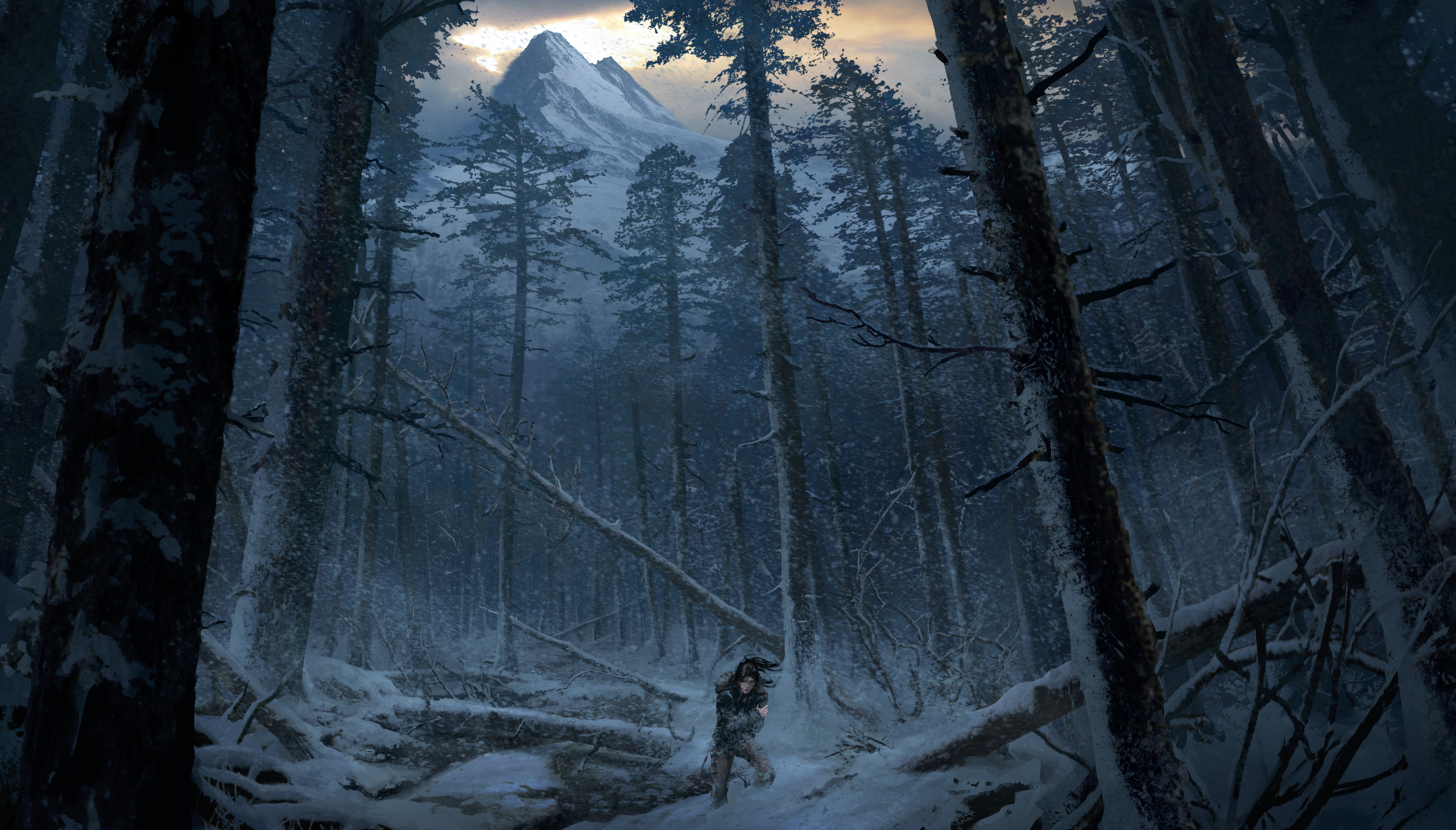 Полна тайн сумрачная. Томб Райдер 4. Томб Райдер горы. Tomb Raider зимний лес. Tomb Raider зимние горы.