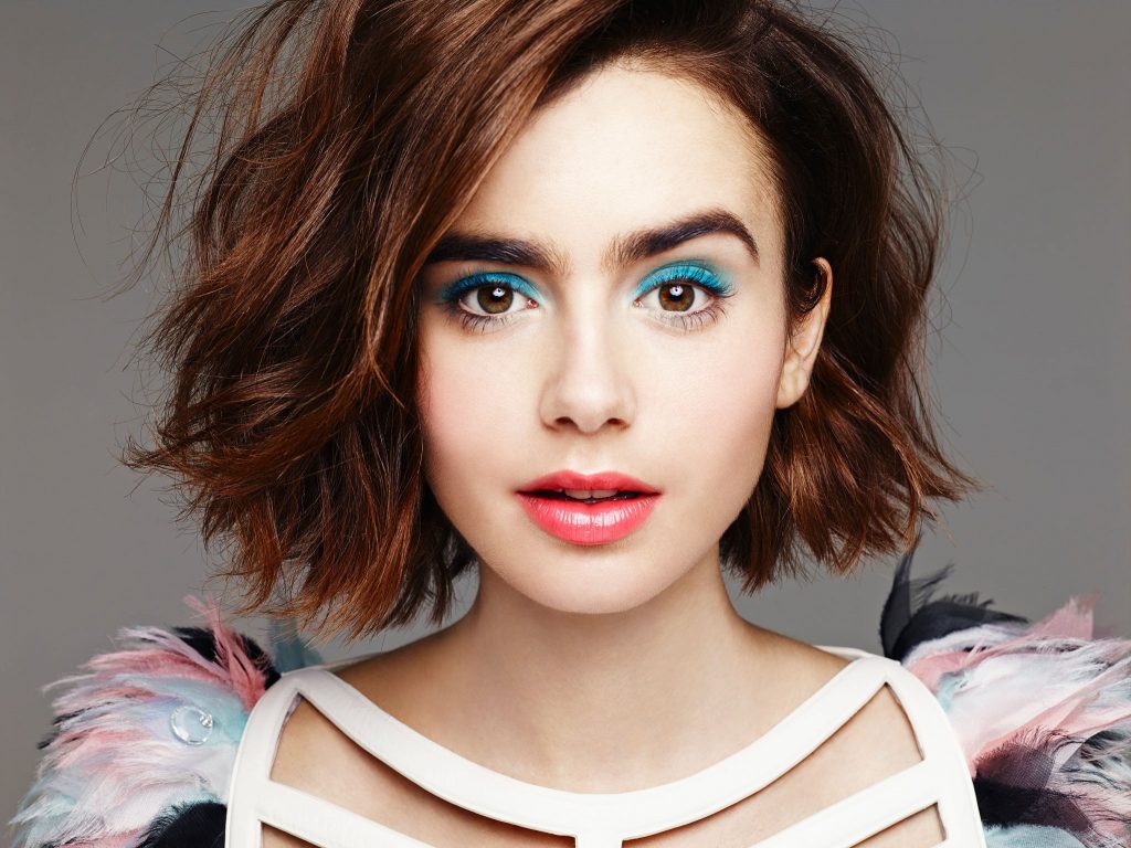 Lily Collins HD Background