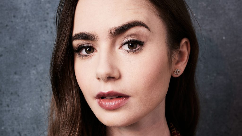 Lily Collins HD Quad HD Background