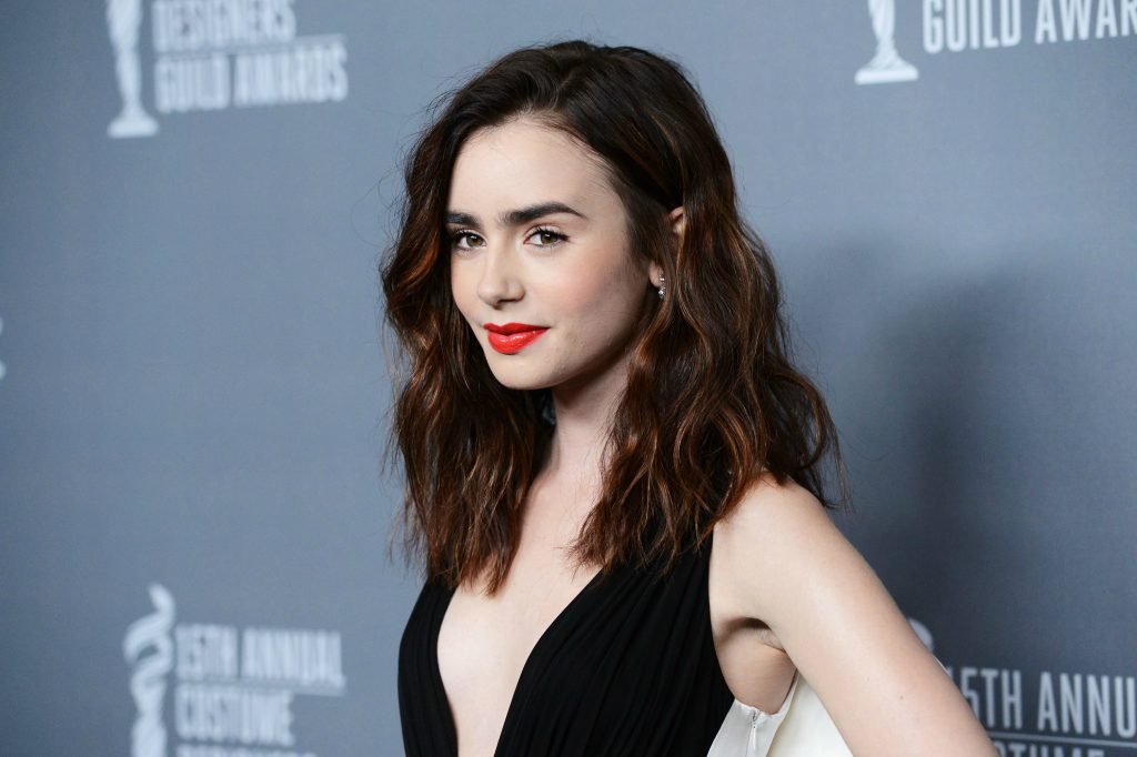 Lily Collins HD Background
