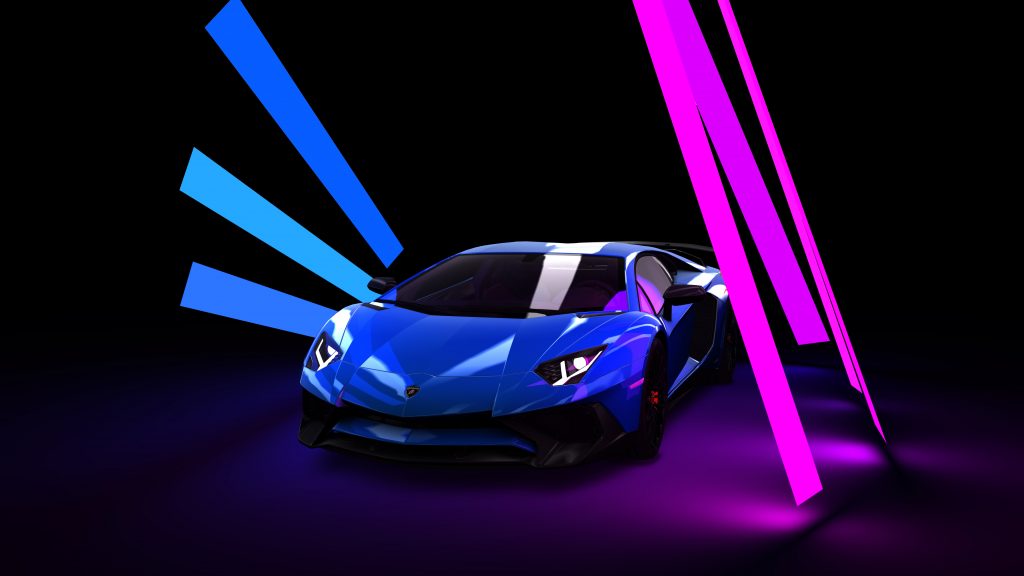 Lamborghini Aventador Quad HD Background