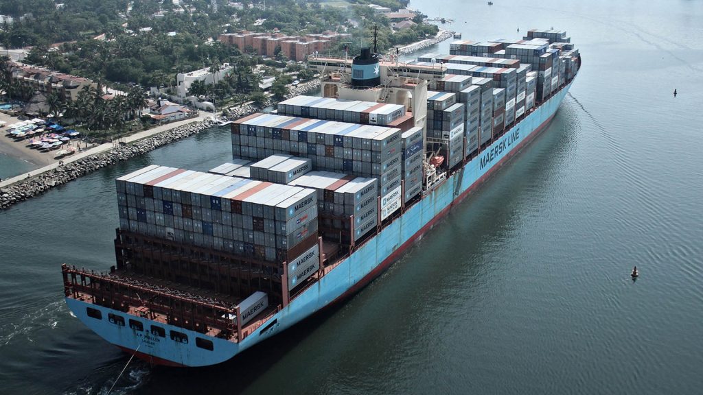 Container Ship Full HD Wallpaper