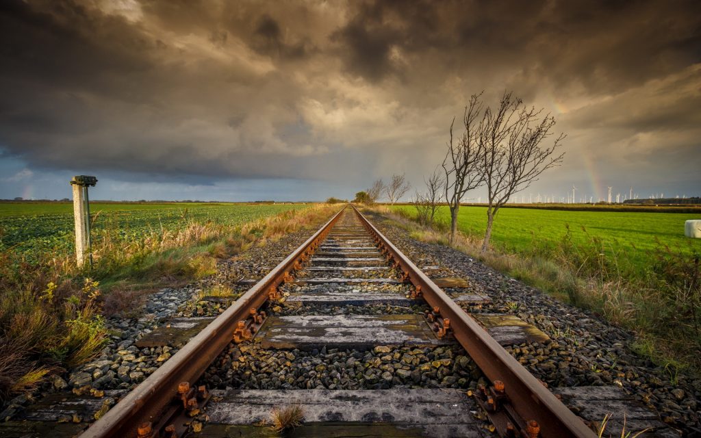 Railroad Widescreen Background