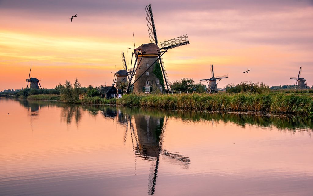 Windmill Background