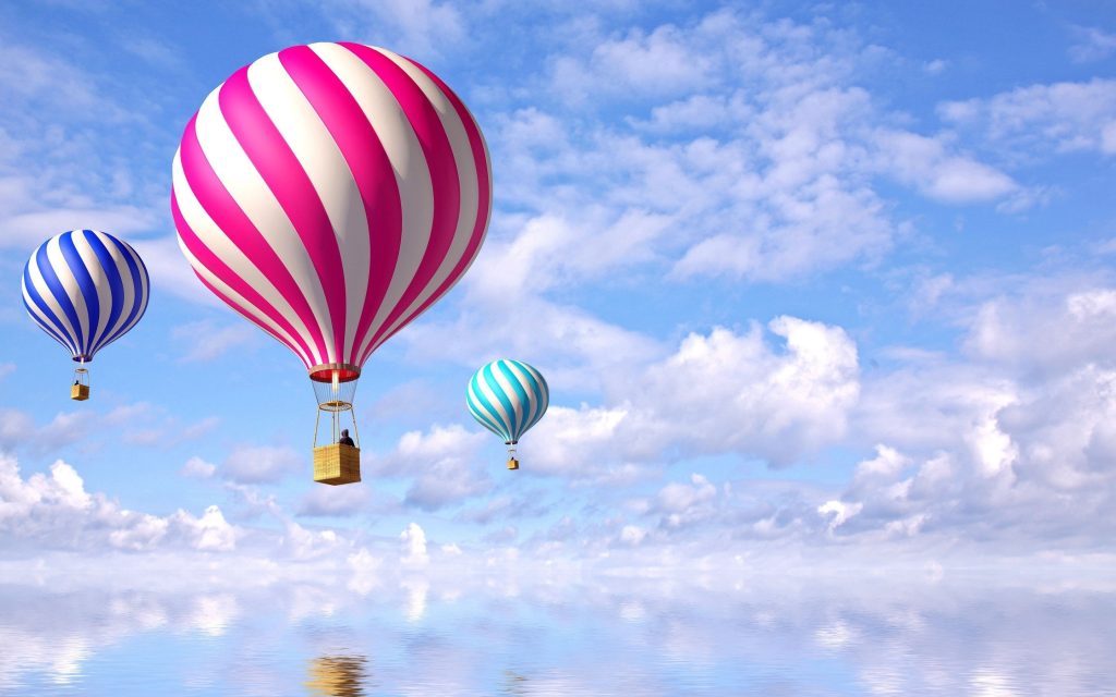 Hot Air Balloon Widescreen Background