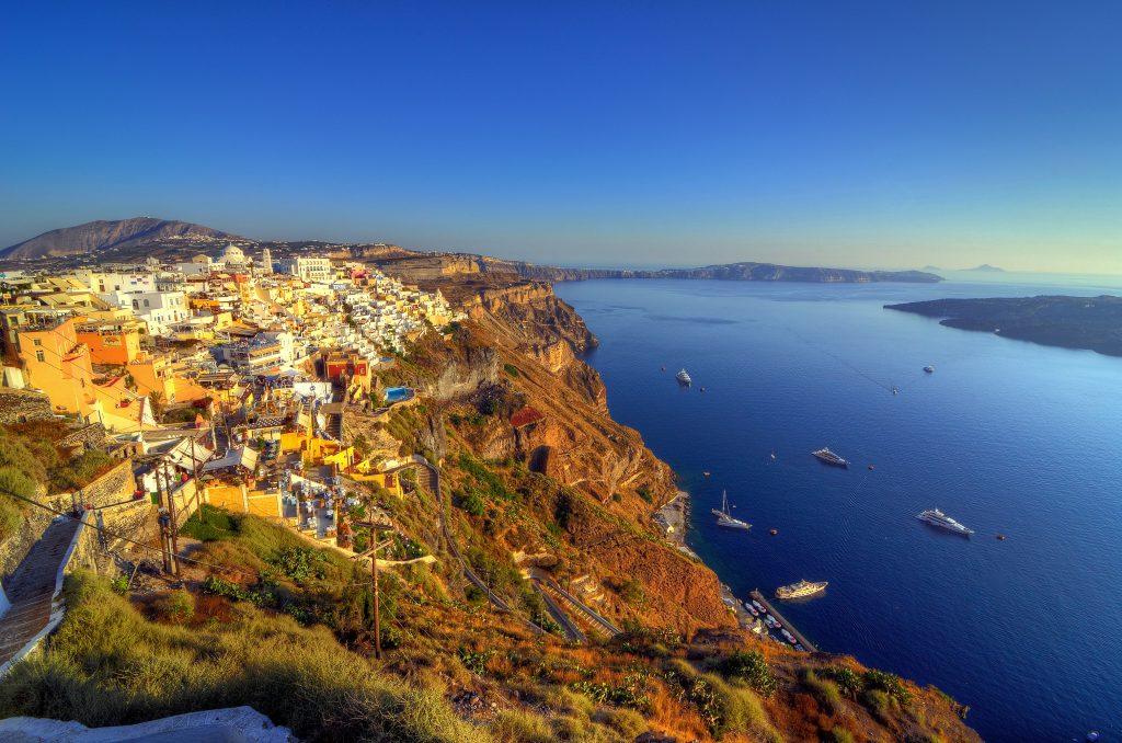 Santorini Background