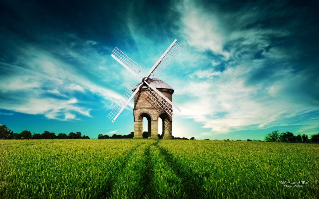 Windmill HD Widescreen Background